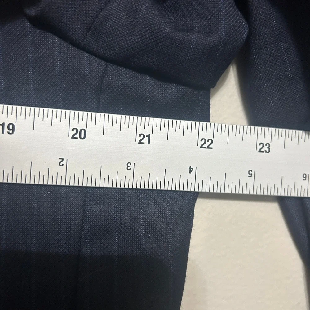 Loro Piana Hickey Freeman Blazer Mens 42 Long Navy Blue Pinstripe Wool Madison